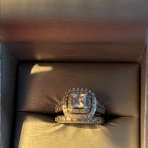 Size 7 CZ wedding set